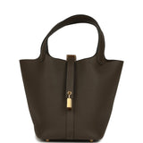Hermes Picotin Lock 18 Vert Loden Clemence Gold Hardware