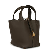Hermes Picotin Lock 18 Vert Loden Clemence Gold Hardware
