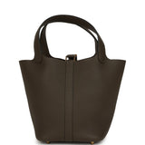 Hermes Picotin Lock 18 Vert Loden Clemence Gold Hardware