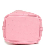 Hermes Micro Picotin Lock 14 Bubblegum Ostrich Palladium Hardware