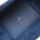 Hermes Picotin Lock 18 Bleu Tie Clemence Gold Hardware - Thumbnail View 7