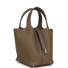 Hermes Picotin Lock 18 Etoupe Clemence Palladium Hardware