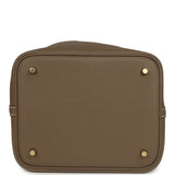 Hermes Picotin Lock 22 Etoupe Clemence Gold Hardware - Thumbnail View 6