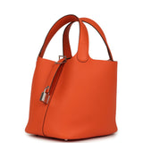 Hermes Picotin Lock 18 Tangerine Clemence Palladium Hardware - Thumbnail View 5