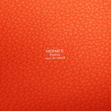 Hermes Picotin Lock 18 Tangerine Clemence Palladium Hardware - Thumbnail View 8