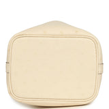 Hermes Micro Picotin Lock 14 Nata Ostrich Palladium Hardware - Thumbnail View 6