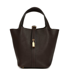 Hermes Picotin Lock 18 Ebene Barenia Faubourg Gold Hardware