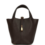 Hermes Picotin Lock 18 Ebene Barenia Faubourg Gold Hardware - Thumbnail View 1