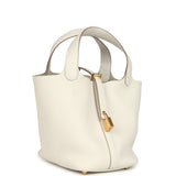 Hermes Picotin Lock 18 Gris Pale Clemence Gold Hardware - Thumbnail View 2