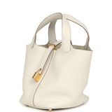 Hermes Picotin Lock 18 Gris Pale Clemence Gold Hardware - Thumbnail View 5