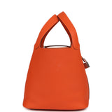 Hermes Picotin Lock 22 Tangerine Clemence Palladium Hardware - Thumbnail View 3