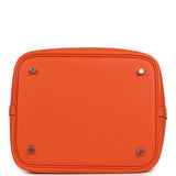 Hermes Picotin Lock 22 Tangerine Clemence Palladium Hardware - Thumbnail View 6