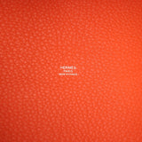 Hermes Picotin Lock 22 Tangerine Clemence Palladium Hardware - Thumbnail View 8