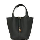 Hermes Picotin Lock 18 Vert Mangrove Clemence Gold Hardware - Thumbnail View 1