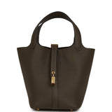 Hermes Picotin Lock 18 Vert Loden Clemence Gold Hardware - Thumbnail View 1