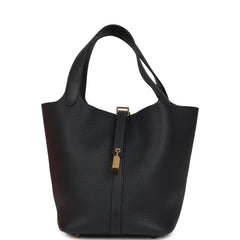 Hermes Picotin Lock 22 Caban Clemence Gold Hardware