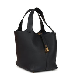 Hermes Picotin Lock 22 Caban Clemence Gold Hardware
