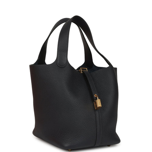 Hermes Picotin Lock 22 Caban Clemence Gold Hardware