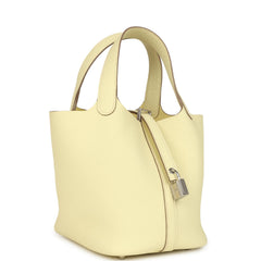 Hermes Picotin Lock 18 Jaune Milton Clemence Palladium Hardware