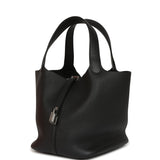 Hermes Picotin Lock 22 Black Clemence Palladium Hardware - Thumbnail View 5