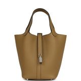 Hermes Picotin Lock 18 Dune Clemence Palladium Hardware - Thumbnail View 1