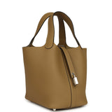 Hermes Picotin Lock 18 Dune Clemence Palladium Hardware - Thumbnail View 2