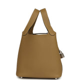 Hermes Picotin Lock 18 Dune Clemence Palladium Hardware - Thumbnail View 3