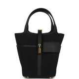 Hermes Picotin Cargo 18 Black Toile Goeland and Swift Gold Hardware - Thumbnail View 1