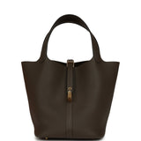 Hermes Picotin Lock 22 Vert Loden Clemence Gold Hardware - Thumbnail View 1