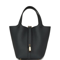 Hermes Picotin Lock 18 Gris Misty Clemence Permabrass Hardware