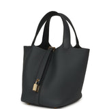 Hermes Picotin Lock 18 Gris Misty Clemence Permabrass Hardware - Thumbnail View 5