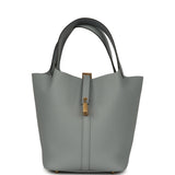 Hermes Picotin Lock 22 Gris Pantin Clemence Gold Hardware - Thumbnail View 1
