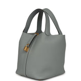 Hermes Picotin Lock 22 Gris Pantin Clemence Gold Hardware - Thumbnail View 5