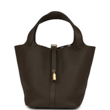 Hermes Picotin Lock 22 Vert Loden Clemence Gold Hardware - Thumbnail View 1