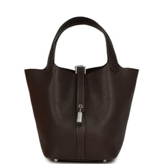 Hermes Picotin Lock 18 Ebene Barenia Faubourg Palladium Hardware