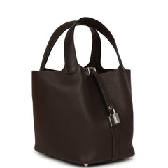 Hermes Picotin Lock 18 Ebene Barenia Faubourg Palladium Hardware