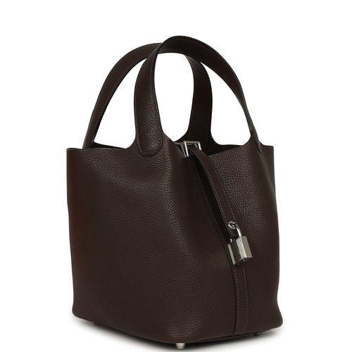 Hermes Picotin Lock 18 Ebene Barenia Faubourg Palladium Hardware