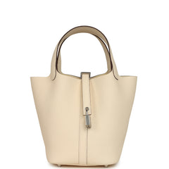 Hermes Picotin Lock 18 Nata Clemence Palladium Hardware