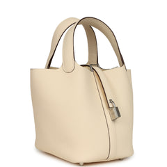 Hermes Picotin Lock 18 Nata Clemence Palladium Hardware