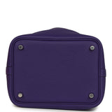Hermes Picotin Lock 18 Purple Clemence Palladium Hardware - Thumbnail View 6