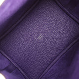 Hermes Picotin Lock 18 Purple Clemence Palladium Hardware - Thumbnail View 7