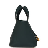 Pre-owned Hermes Picotin Lock 18 Vert Cypress Clemence Gold Hardware - Thumbnail View 3