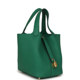 Hermes Picotin Lock 18 Vert Moyen Clemence Gold Hardware - Thumbnail View 2