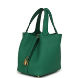 Hermes Picotin Lock 18 Vert Moyen Clemence Gold Hardware - Thumbnail View 5