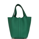 Hermes Picotin Lock 18 Vert Moyen Clemence Gold Hardware - Thumbnail View 4