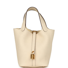 Hermes Picotin 18 Nata Clemence Gold Hardware