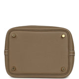 Hermes Picotin Lock 18 Etoupe Clemence Gold Hardware - Thumbnail View 6