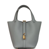 Hermes Picotin Lock 18 Gris Pantin Clemence Gold Hardware - Thumbnail View 1