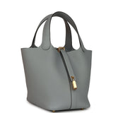 Hermes Picotin Lock 18 Gris Pantin Clemence Gold Hardware - Thumbnail View 2