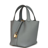 Hermes Picotin Lock 18 Gris Pantin Clemence Gold Hardware - Thumbnail View 5